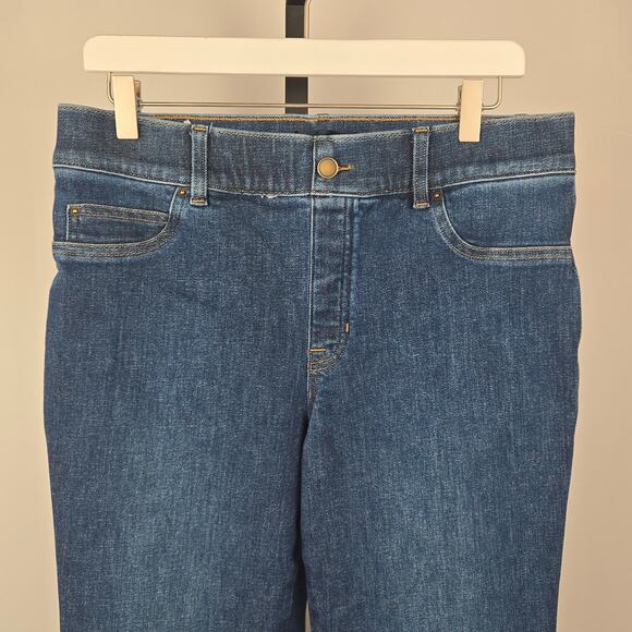 Spanx High Rise Flare Jeans Tummy Control Size Large - Picture 3 of 8